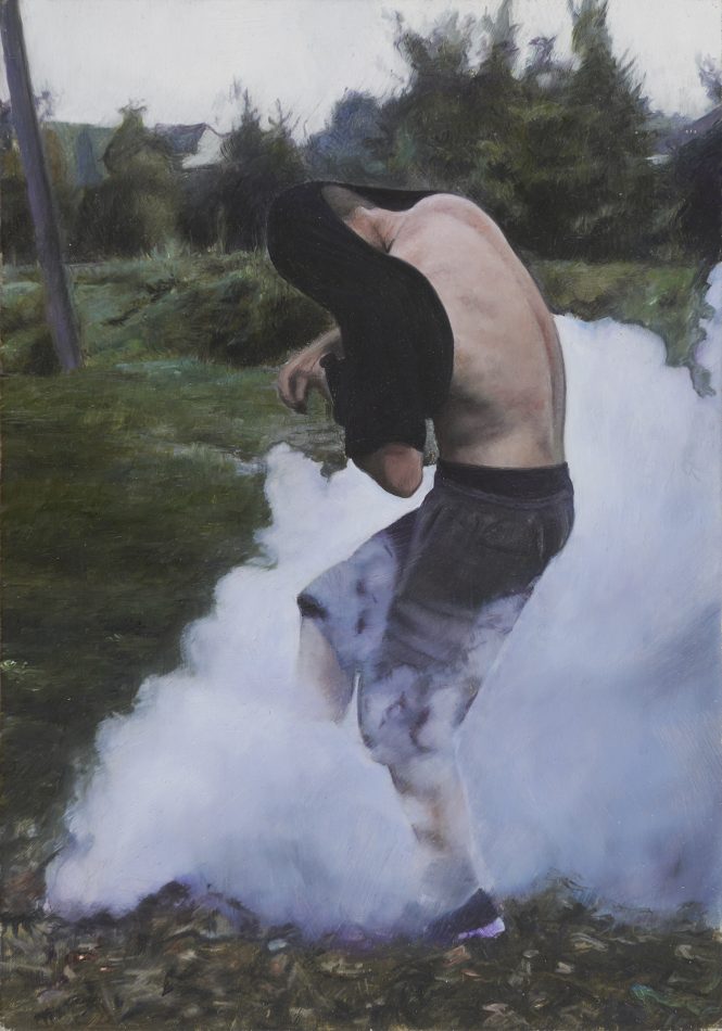 Autoportret w dymie